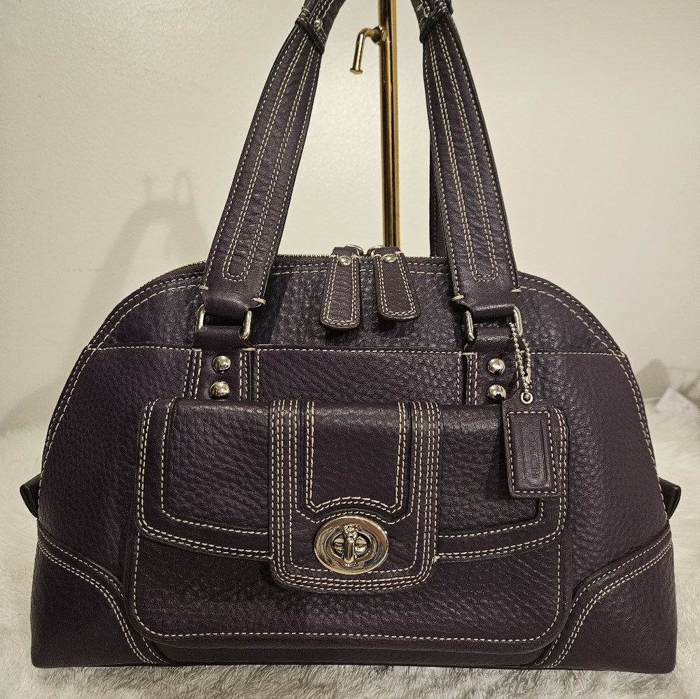 Coach Purple Satchel Bag. NWOT